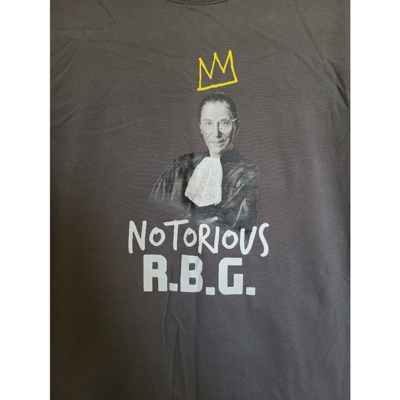 Womens Notorioud RBG cotton graphic tee Size L gray color - Picture 4 of 4